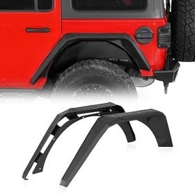 Hooke Road Front Rear Fender Flares w/Signal Lights Fit Jeep Wrangler JL 18-25