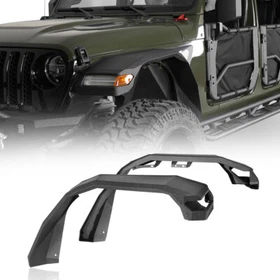 Aggressive Wide Flat Front Rear Fender Flare Wheel Fit Jeep Wrangler JL 18-26