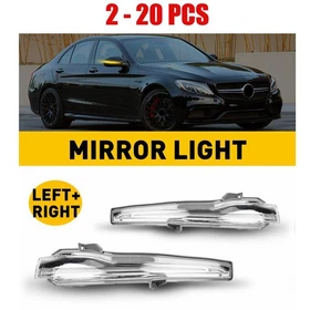 2-20X LED Door Wing Side Mirror Light Amber for 15-17 Mercedes Benz S550 4Matic