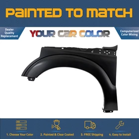 For 2011-2016 FORD F250/F350, Left Fender;  w/o Wheel Mldg Hole Painted to Match