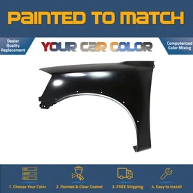 For 2008-2015 NISSAN TITAN, Left Fender LE/PRO-4X Model w/Molding Hole Painted
