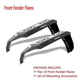 Fender Flares/Inner Fender Liners For Jeep Wrangler 2007-2018 JK JKU Black Steel