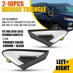 2-10x Left+Right Side 86190S1100 For 19-23 Hyundai Santa Fe Fender-Trim Molding