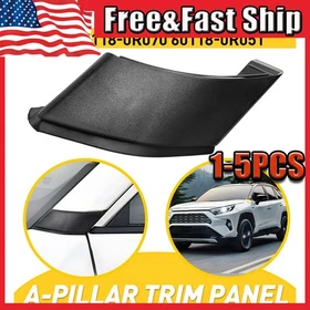 Fit Toyota RAV4 2019-2024 60118-0R070 R A-pillar Trim Panel Cover Black Left1-5x