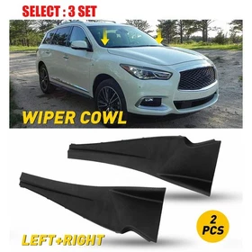 Windshield Wiper Cowl Extension Cover Trim For Infiniti QX60 3.5L 16-2020 2-20x Windshield Wiper Cowl Extension Cover Trim For Infiniti QX60 3.5L 16-2020 2-20x