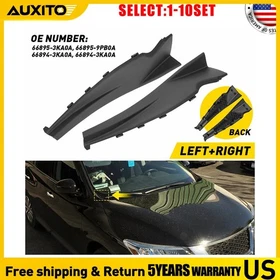 Fit 13-20 Nissan Pathfinder Sense Wiper Cowl Extension Trim 66895-3KA0A 2-20X