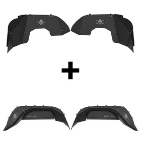 Offroad Black Front Rear Inner Fenders Liners Fit 2020-2026 Jeep Gladiator JT