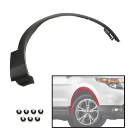 Front LH RH Fender Flare Wheel Well Arch Molding Fit For Ford Explorer 2011-2015