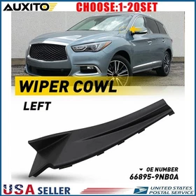 Wiper Cowl Extension Cover Trim Driver Side Black Fit 2016-20 Infiniti QX60 1-5X