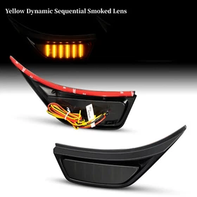  For 2018 Jeep Wrangler JL LED Fender Marker Side Light Turn Signal Light Lamp