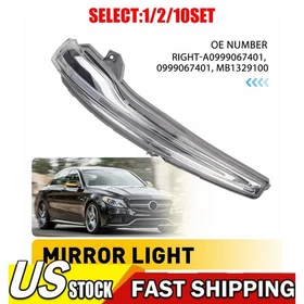Passenger Side Mirror Turn Signal Light For Mercedes Benz C300 C63 GLE350 1~10X