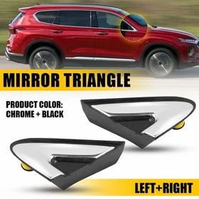 RH&LH View Fender Mirror Corner Trim Cover For 2019-2023 Hyundai Santa Fe