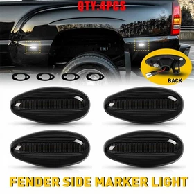 For GMC Sierra 250 3500 1999-2014 Dually Bed White LED Side Marker Lights 4-20X