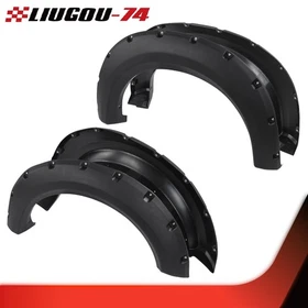 Fit For Ford F150 2009-2014 Offroad Pocket Rivet Style Black Wheel Fender Flares
