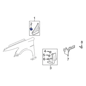75491SWA003 ACURA OE Fender Molding Retainer Tl 75491SWA003 ACURA OE Fender Molding Retainer Tl