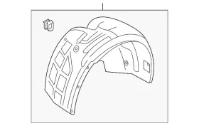 4G8-821-172-F AUDI Fender Liner