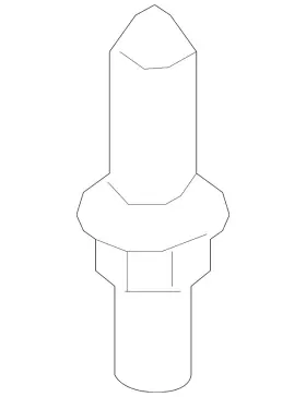 N-912-440-01 AUDI Fender Stud #2