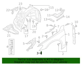 N-912-440-01 AUDI Fender Stud #3