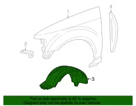 1L5Z-16055-BA FORD Fender Liner #2