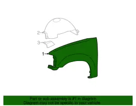 2L3Z-16005-AA FORD Fender F-150 #2