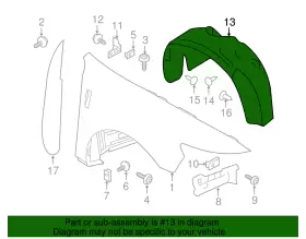 8A5Z-16103-A FORD Guard Front Splash #2