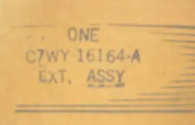 C7WY-16164-A FORD Nos Front Passenger Fender Extension Cougar #2