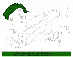 FL3Z-16102-F FORD Fender Liner F-150 #2 FL3Z-16102-F FORD Fender Liner F-150 #2