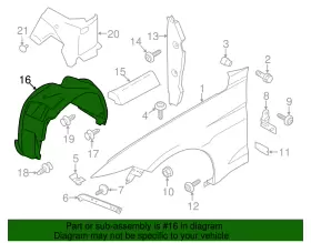JR3Z-16103-E FORD Fender Liner #2