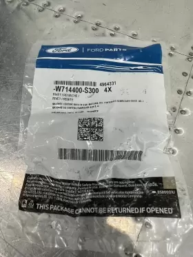 W714400-S300 FORD Rivet Fender Liner Mercury Escape Mariner W714400-S300 FORD Rivet Fender Liner Mercury Escape Mariner