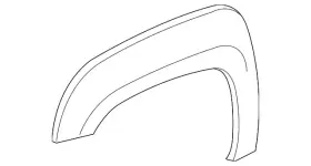 15944736 GM Primed Passenger Front Fender Flare 15944736 GM Primed Passenger Front Fender Flare