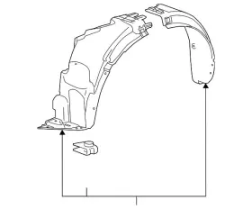 42802435 GM Driver Front Wheel Housing Liner 42802435 GM Driver Front Wheel Housing Liner