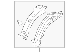 84513502 GM Passenger Front Upper Rail 84513502 GM Passenger Front Upper Rail