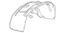 84869178 GM Front Passenger Wheelhouse Liner 84869178 GM Front Passenger Wheelhouse Liner