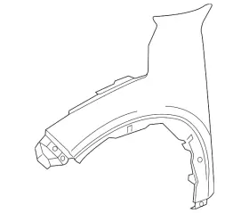 60261-T7W-A90ZZ HONDA Panel Front Fender Dot