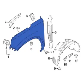 66310S1000 HYUNDAI OE Front Left Fender 66310S1000 HYUNDAI OE Front Left Fender