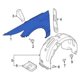 66320L1000 HYUNDAI OE Front Right Fender Sonata 66320L1000 HYUNDAI OE Front Right Fender Sonata