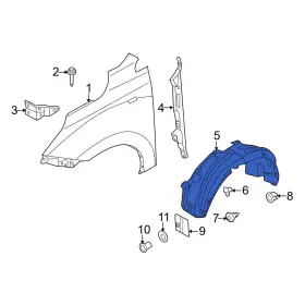 868112S001 HYUNDAI OE Front Left Fender Splash Shield Tucson