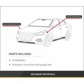 PLX-M0-USA-H220114-CL360A1 KARPARTS360 Fender Driver Front Gt #3 PLX-M0-USA-H220114-CL360A1 KARPARTS360 Fender Driver Front Gt #3