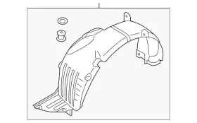 86811-B2500 KIA Fender Liner 86811-B2500 KIA Fender Liner