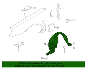 86812-3F500 KIA Fender Liner #2