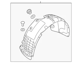 86812-D9500 KIA Fender Liner 86812-D9500 KIA Fender Liner