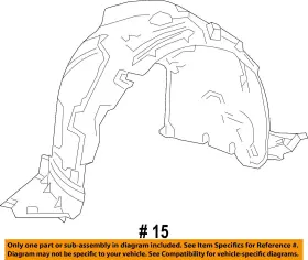 2176902300 MERCEDES OEM Fender Liner S63 Amg #2 2176902300 MERCEDES OEM Fender Liner S63 Amg #2