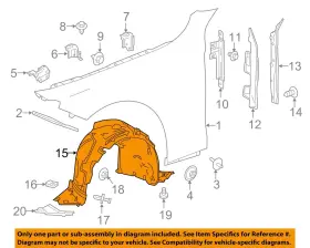 2176902300 MERCEDES OEM Fender Liner S63 Amg 2176902300 MERCEDES OEM Fender Liner S63 Amg