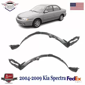 868122F000 KIA Set Front Left Right Fender Liner Spectra 868122F000 KIA Set Front Left Right Fender Liner Spectra