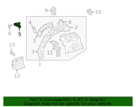53836-0R040 TOYOTA Front Extension RAV4 #2 53836-0R040 TOYOTA Front Extension RAV4 #2