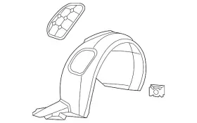 5C5-805-912-H VOLKSWAGEN Fender Liner Beetle