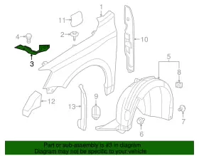 5C6-821-136 VOLKSWAGEN Front Brace #2 5C6-821-136 VOLKSWAGEN Front Brace #2