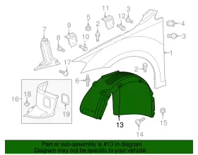 5G0-805-970-N VOLKSWAGEN Fender Liner #2