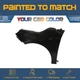 For 2012-2019 FIAT 500, Left Fender (Driver Side) Painted to Match For 2012-2019 FIAT 500, Left Fender (Driver Side) Painted to Match