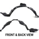 Fender Liner Front Driver Side For 1998-2003 Toyota Sienna CE LE XLE
